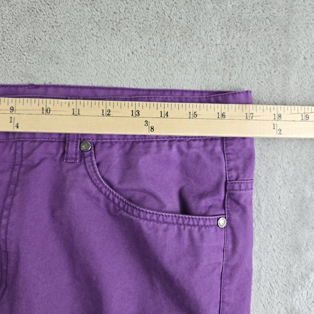 Camicissima Pants 34x34 Purple Cotton 5 Pockets Smart Casual Made In Italy - Picture 3 of 13